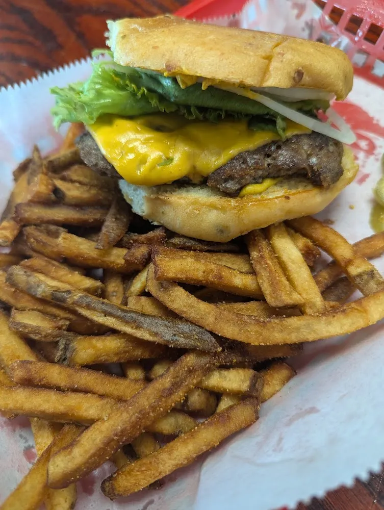 Cheeseburger and French Fries